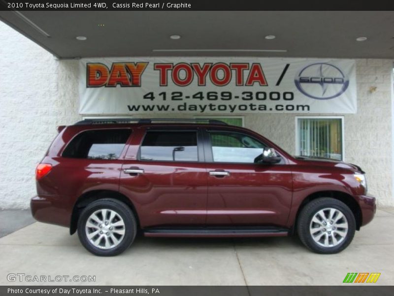 Cassis Red Pearl / Graphite 2010 Toyota Sequoia Limited 4WD