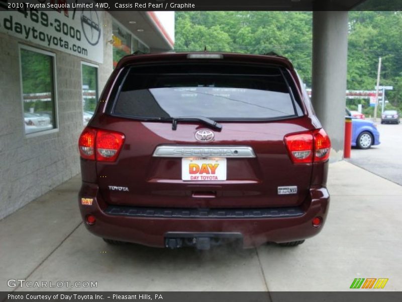 Cassis Red Pearl / Graphite 2010 Toyota Sequoia Limited 4WD