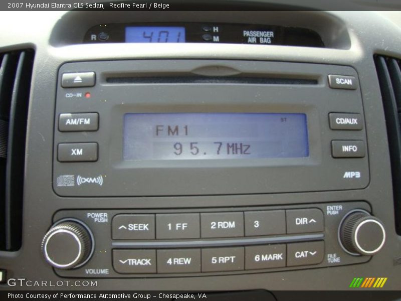Redfire Pearl / Beige 2007 Hyundai Elantra GLS Sedan