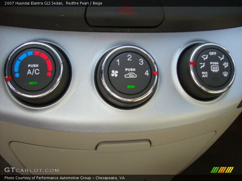 Redfire Pearl / Beige 2007 Hyundai Elantra GLS Sedan