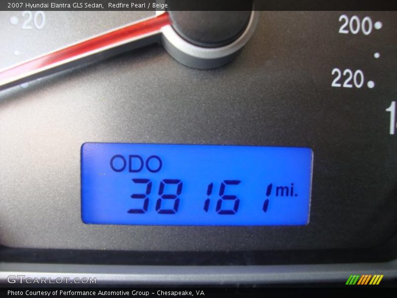 Redfire Pearl / Beige 2007 Hyundai Elantra GLS Sedan