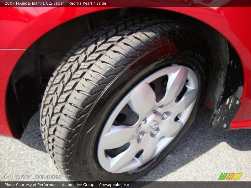 Redfire Pearl / Beige 2007 Hyundai Elantra GLS Sedan