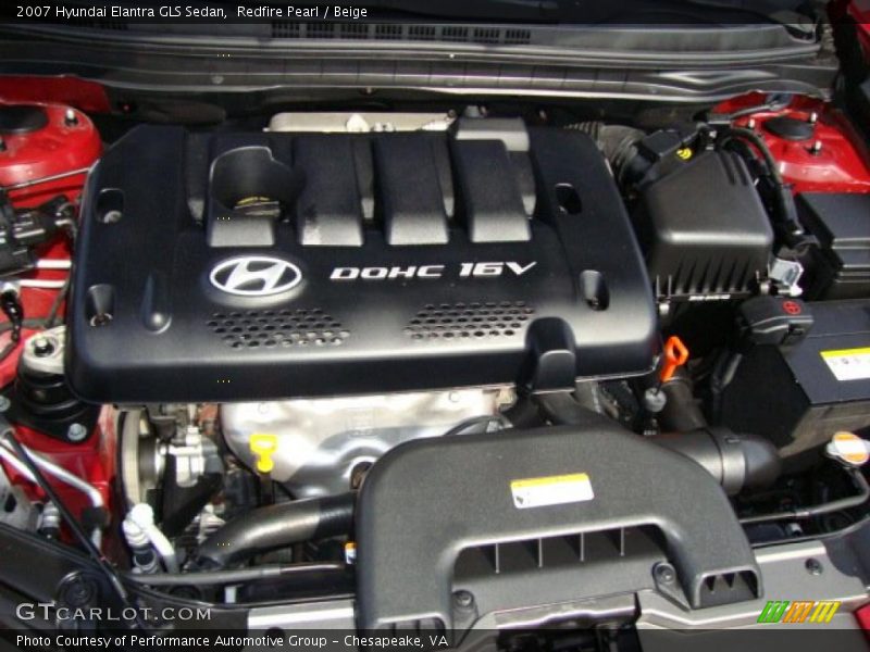 Redfire Pearl / Beige 2007 Hyundai Elantra GLS Sedan
