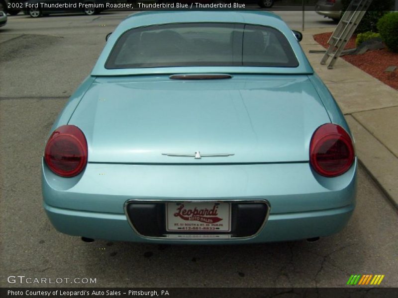 Thunderbird Blue / Thunderbird Blue 2002 Ford Thunderbird Premium Roadster