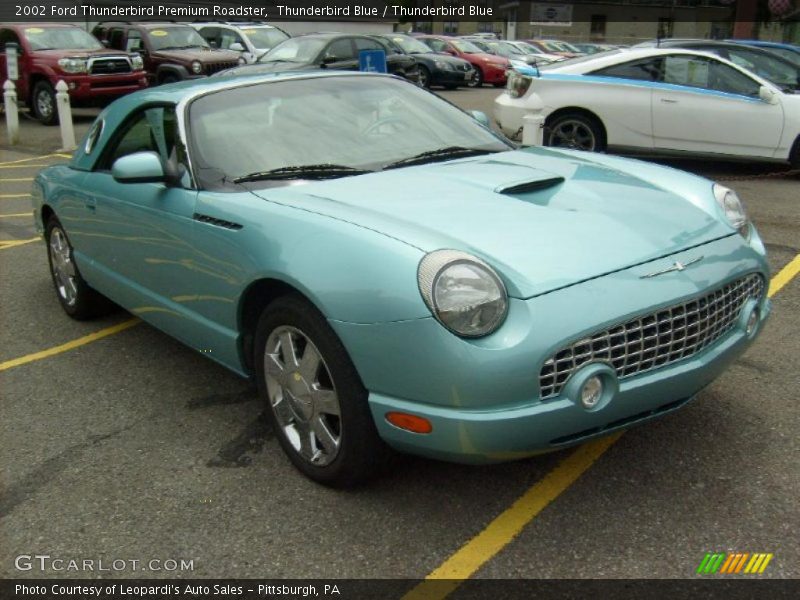 Thunderbird Blue / Thunderbird Blue 2002 Ford Thunderbird Premium Roadster