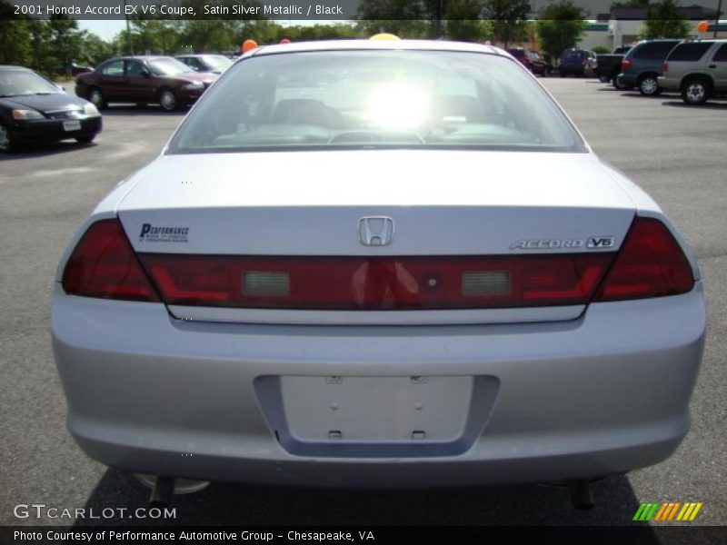 Satin Silver Metallic / Black 2001 Honda Accord EX V6 Coupe