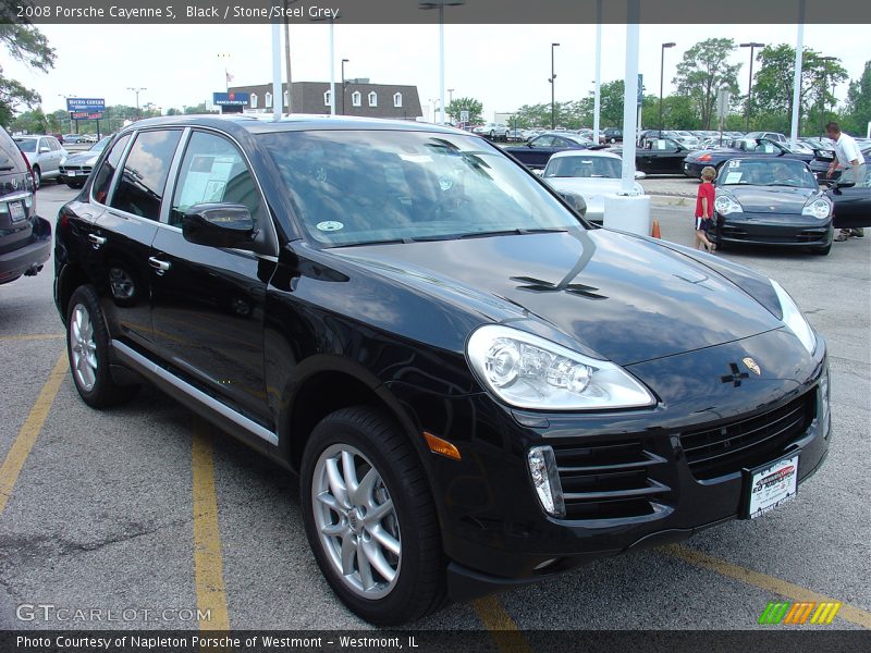 Black / Stone/Steel Grey 2008 Porsche Cayenne S
