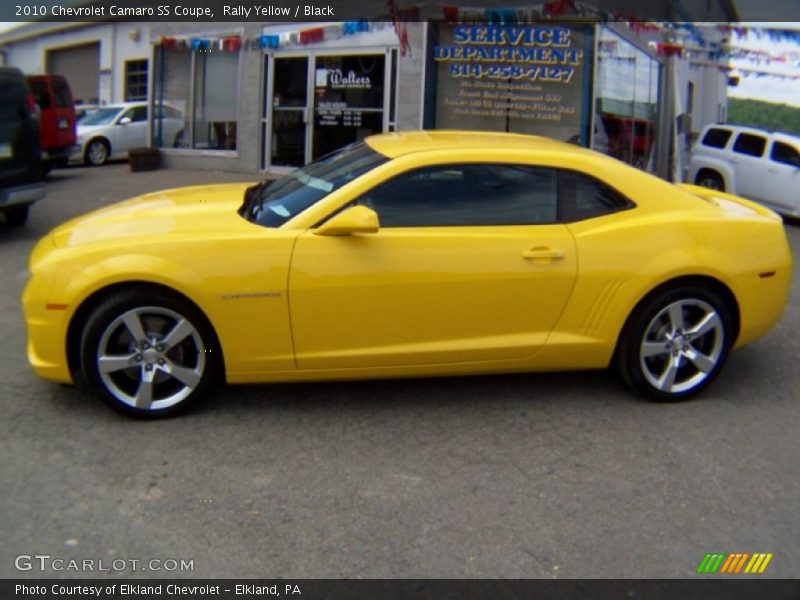 Rally Yellow / Black 2010 Chevrolet Camaro SS Coupe