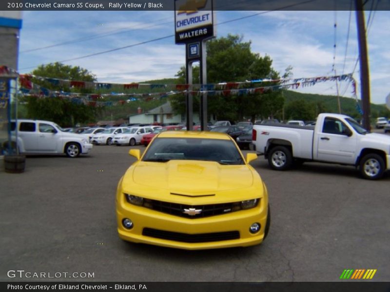 Rally Yellow / Black 2010 Chevrolet Camaro SS Coupe