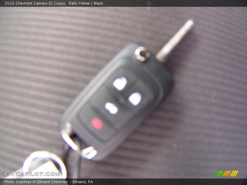 Rally Yellow / Black 2010 Chevrolet Camaro SS Coupe