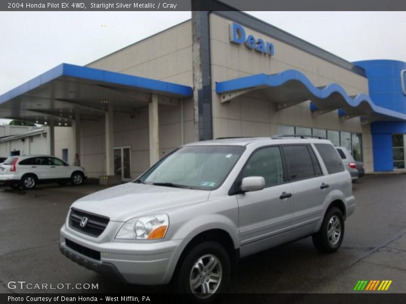 Starlight Silver Metallic / Gray 2004 Honda Pilot EX 4WD