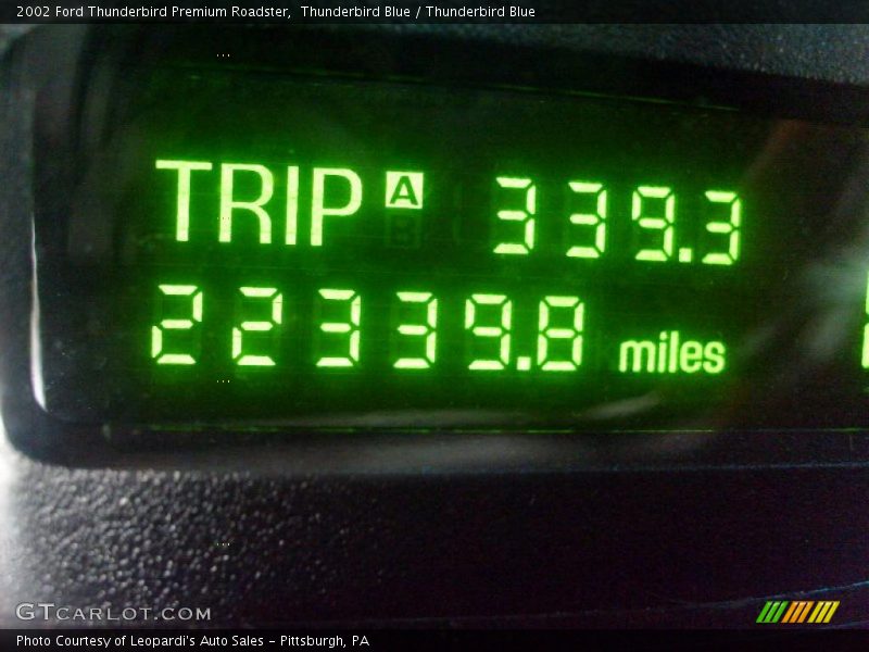 Thunderbird Blue / Thunderbird Blue 2002 Ford Thunderbird Premium Roadster