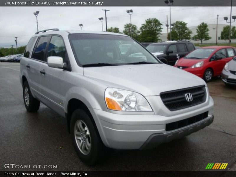 Starlight Silver Metallic / Gray 2004 Honda Pilot EX 4WD