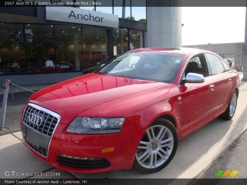 Brilliant Red / Black 2007 Audi S6 5.2 quattro Sedan