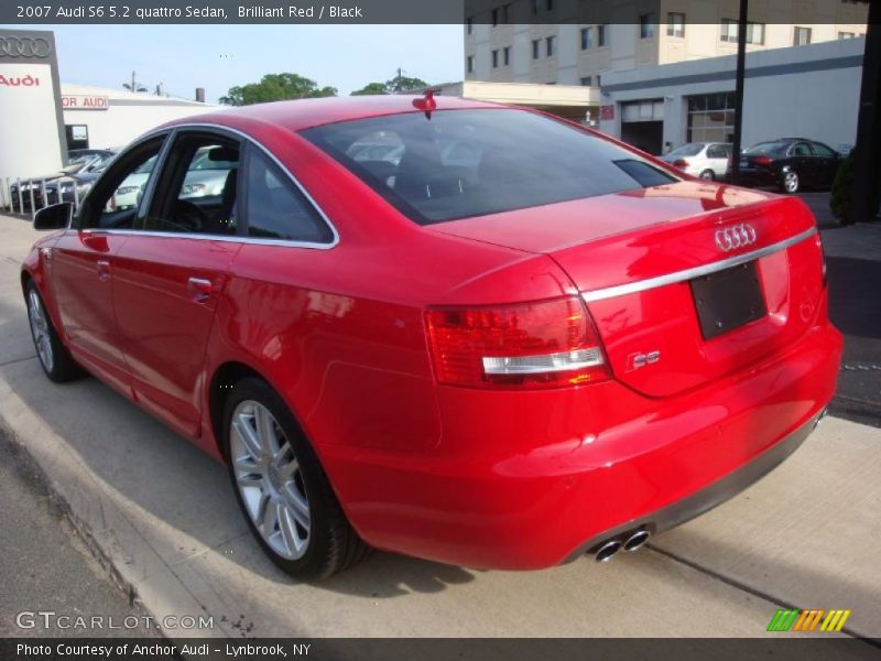 Brilliant Red / Black 2007 Audi S6 5.2 quattro Sedan