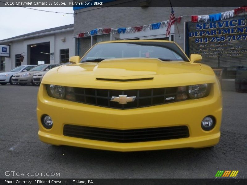 Rally Yellow / Black 2010 Chevrolet Camaro SS Coupe
