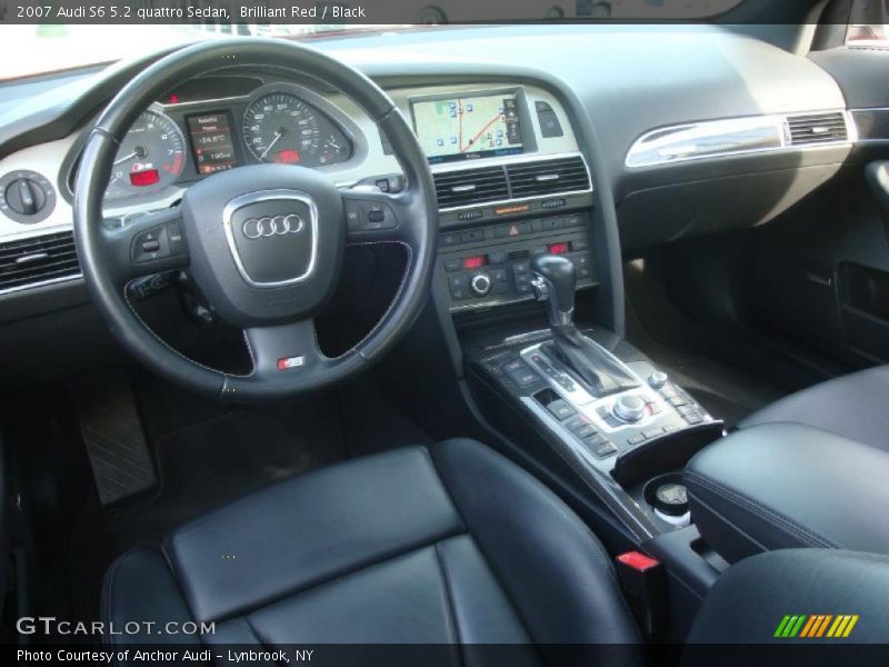 Brilliant Red / Black 2007 Audi S6 5.2 quattro Sedan