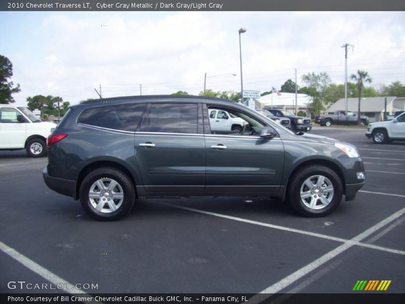 Cyber Gray Metallic / Dark Gray/Light Gray 2010 Chevrolet Traverse LT