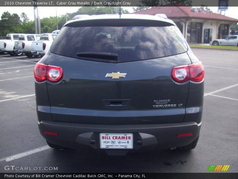 Cyber Gray Metallic / Dark Gray/Light Gray 2010 Chevrolet Traverse LT