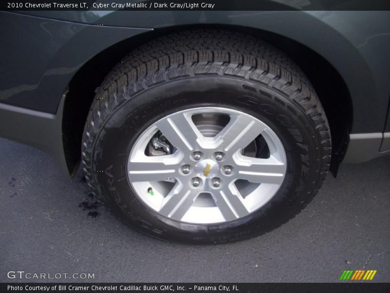 Cyber Gray Metallic / Dark Gray/Light Gray 2010 Chevrolet Traverse LT