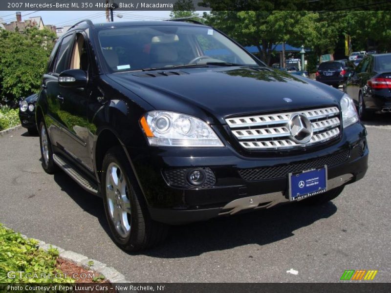 Black / Macadamia 2007 Mercedes-Benz ML 350 4Matic