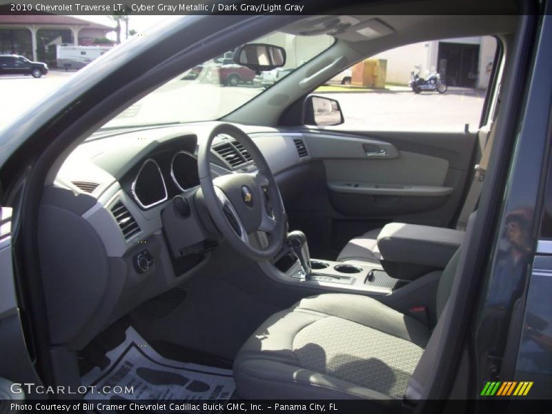 Cyber Gray Metallic / Dark Gray/Light Gray 2010 Chevrolet Traverse LT