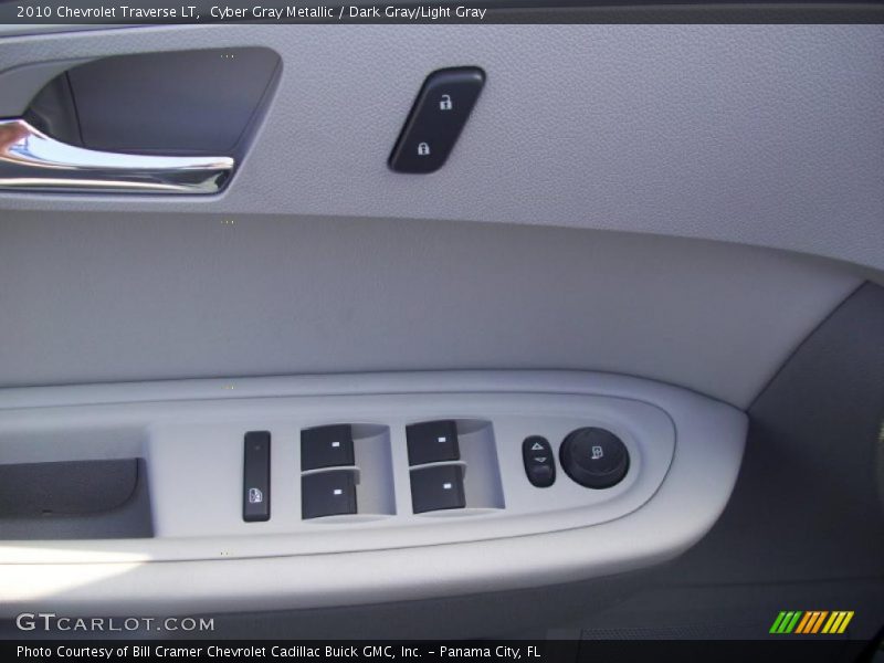 Cyber Gray Metallic / Dark Gray/Light Gray 2010 Chevrolet Traverse LT