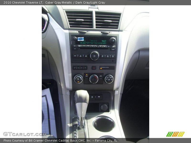 Cyber Gray Metallic / Dark Gray/Light Gray 2010 Chevrolet Traverse LT