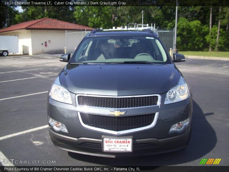 Cyber Gray Metallic / Dark Gray/Light Gray 2010 Chevrolet Traverse LT