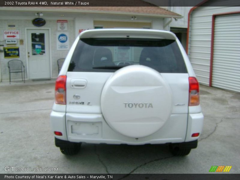 Natural White / Taupe 2002 Toyota RAV4 4WD