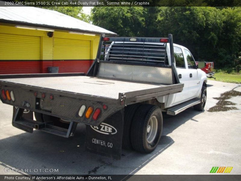 Summit White / Graphite 2002 GMC Sierra 3500 SL Crew Cab 4x4 Dually Flat Bed