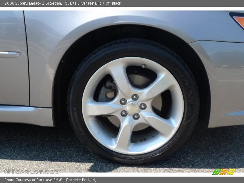 Quartz Silver Metallic / Off Black 2008 Subaru Legacy 2.5i Sedan