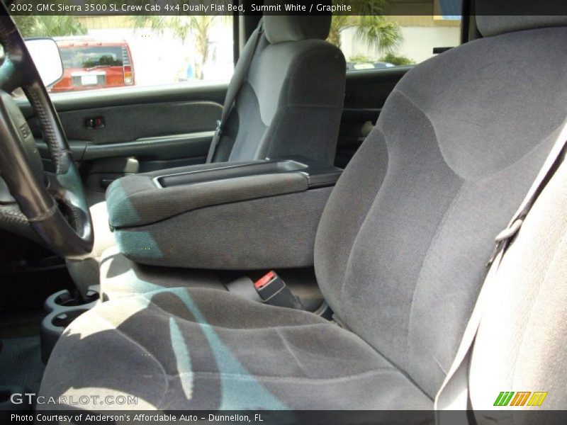 Summit White / Graphite 2002 GMC Sierra 3500 SL Crew Cab 4x4 Dually Flat Bed