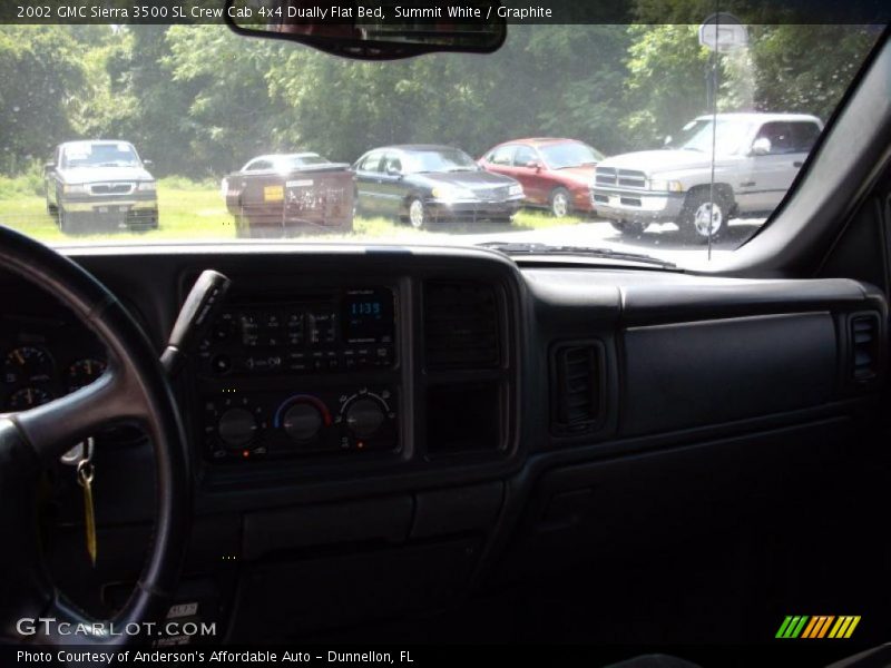 Summit White / Graphite 2002 GMC Sierra 3500 SL Crew Cab 4x4 Dually Flat Bed