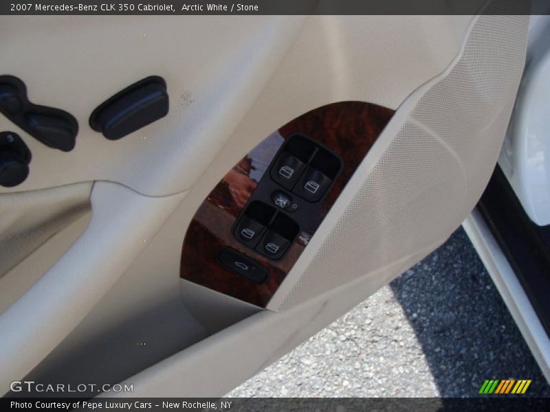 Arctic White / Stone 2007 Mercedes-Benz CLK 350 Cabriolet