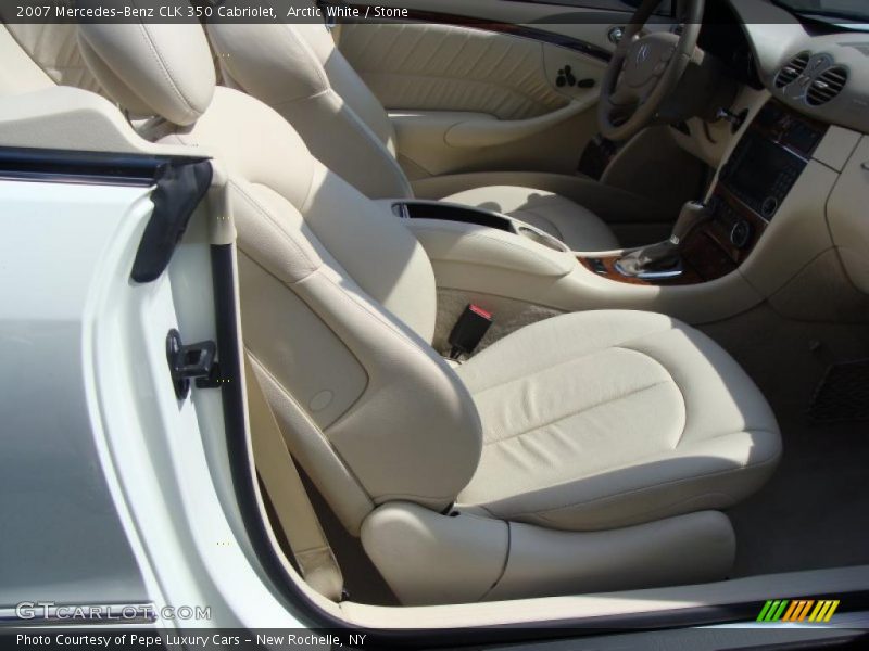 Arctic White / Stone 2007 Mercedes-Benz CLK 350 Cabriolet