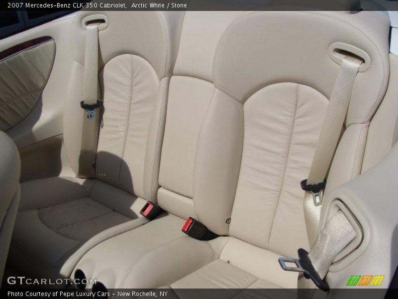 Arctic White / Stone 2007 Mercedes-Benz CLK 350 Cabriolet