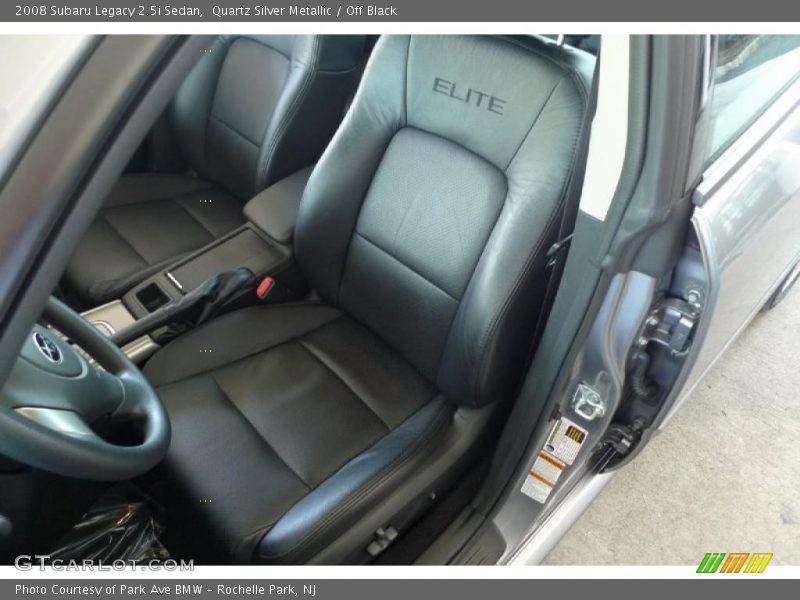 Quartz Silver Metallic / Off Black 2008 Subaru Legacy 2.5i Sedan