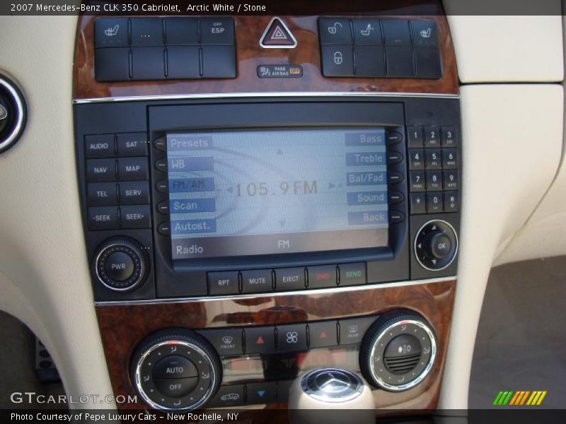 Arctic White / Stone 2007 Mercedes-Benz CLK 350 Cabriolet