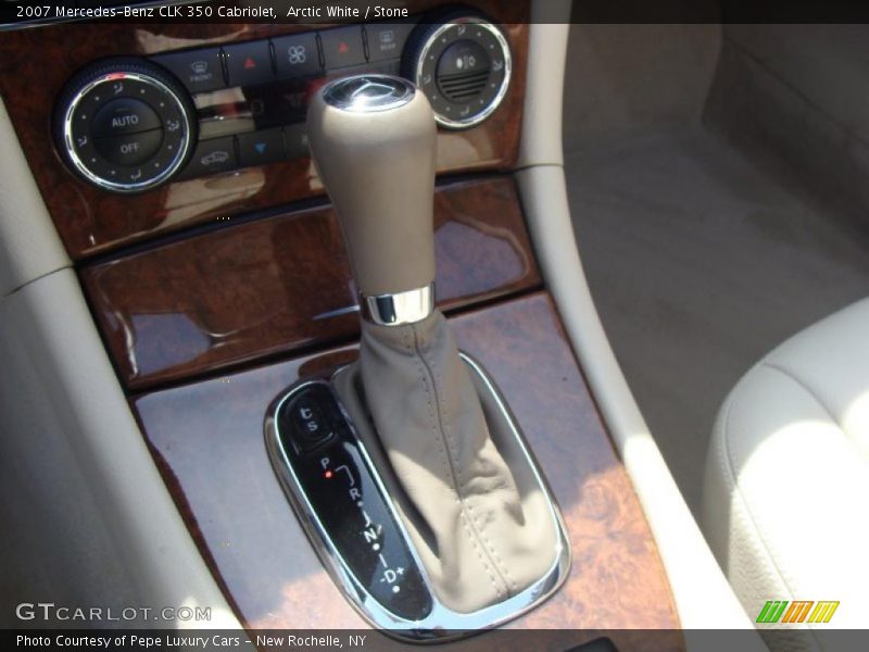 Arctic White / Stone 2007 Mercedes-Benz CLK 350 Cabriolet