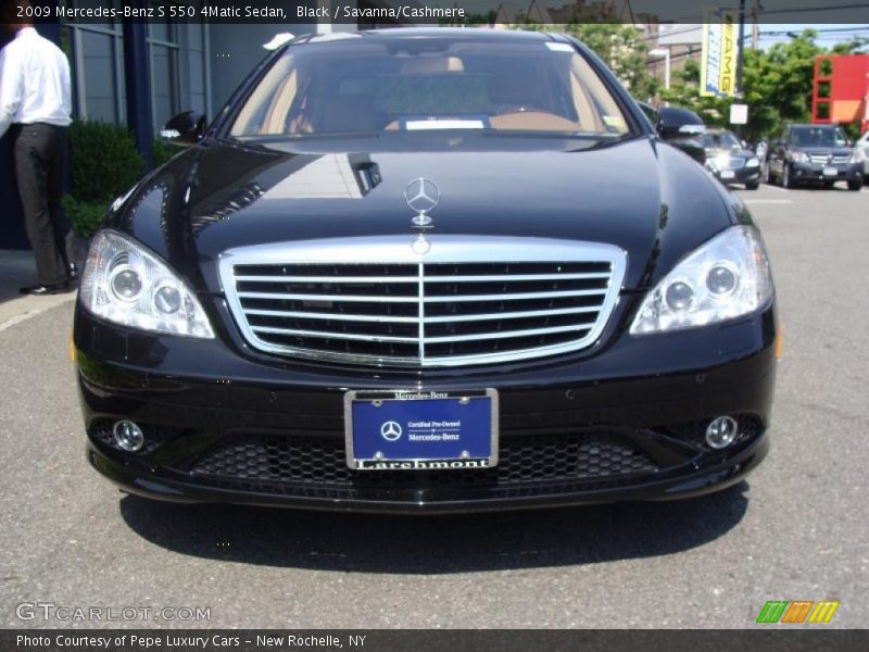 Black / Savanna/Cashmere 2009 Mercedes-Benz S 550 4Matic Sedan