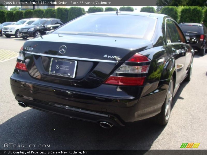 Black / Savanna/Cashmere 2009 Mercedes-Benz S 550 4Matic Sedan