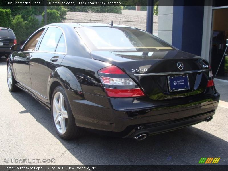 Black / Savanna/Cashmere 2009 Mercedes-Benz S 550 4Matic Sedan