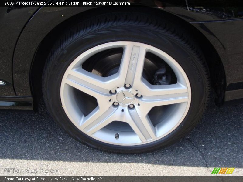 Black / Savanna/Cashmere 2009 Mercedes-Benz S 550 4Matic Sedan