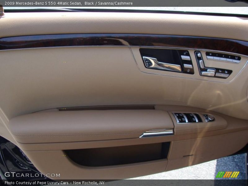 Black / Savanna/Cashmere 2009 Mercedes-Benz S 550 4Matic Sedan
