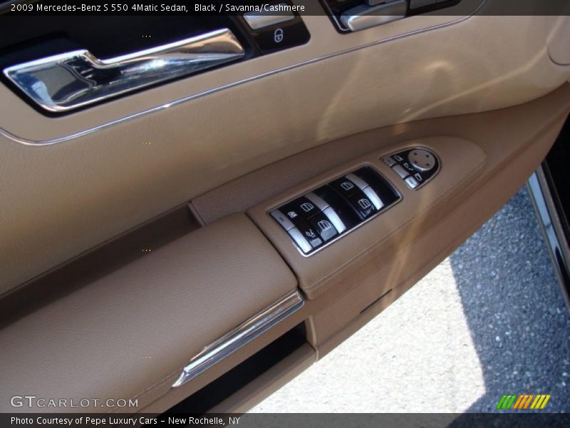 Black / Savanna/Cashmere 2009 Mercedes-Benz S 550 4Matic Sedan