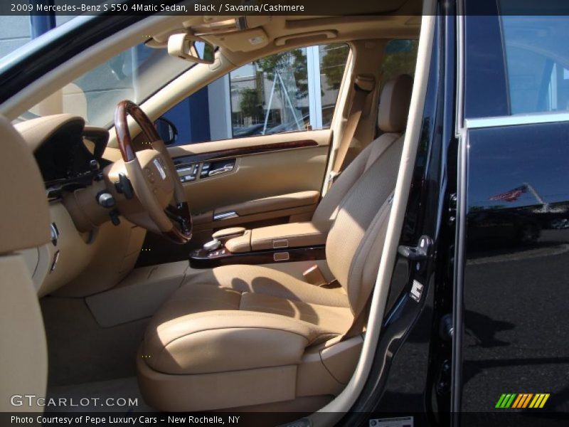 Black / Savanna/Cashmere 2009 Mercedes-Benz S 550 4Matic Sedan