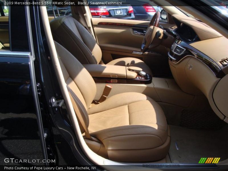 Black / Savanna/Cashmere 2009 Mercedes-Benz S 550 4Matic Sedan
