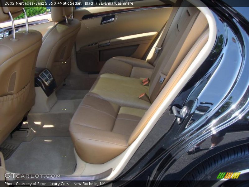 Black / Savanna/Cashmere 2009 Mercedes-Benz S 550 4Matic Sedan