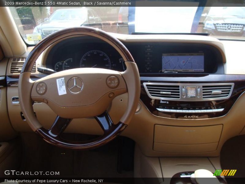 Black / Savanna/Cashmere 2009 Mercedes-Benz S 550 4Matic Sedan